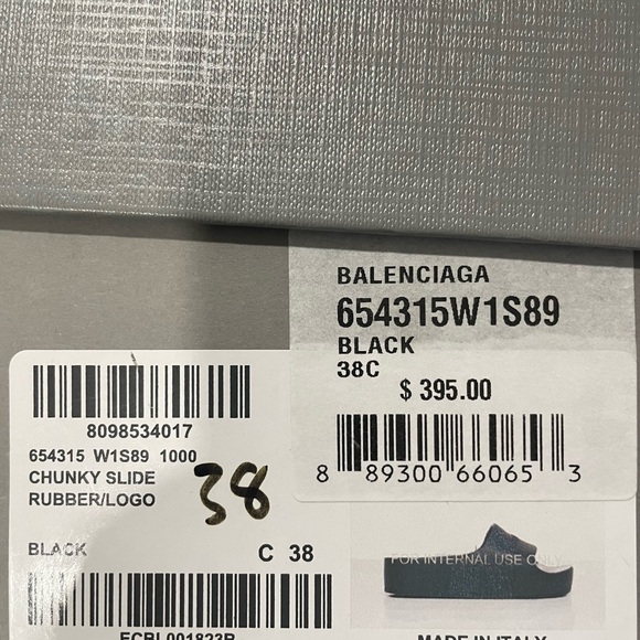 BALENCIAGA Chunky Rubber Slides - Picture 2 of 5